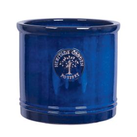 Heritage Cylinder Pot - Blue 20cm